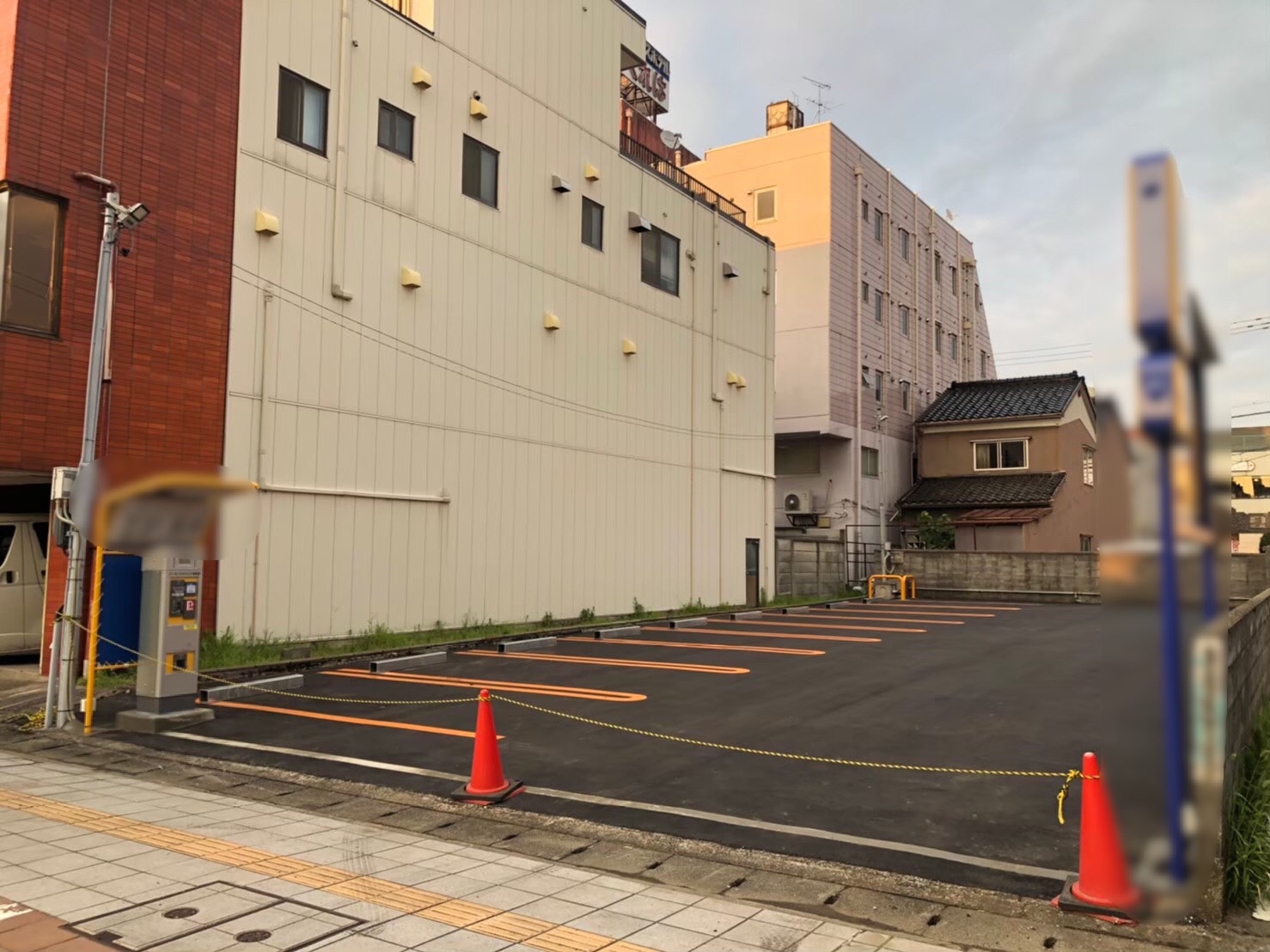 富山県富山市　秋水美術館付近　コインパーキング機器設置工事