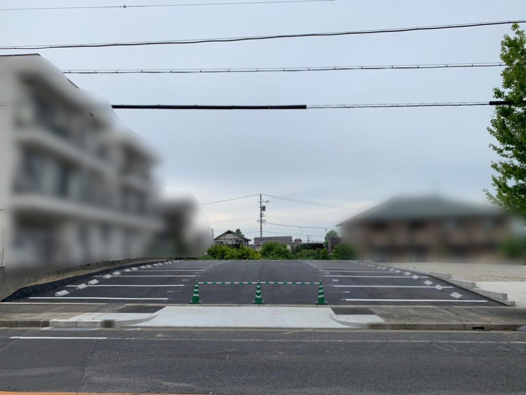 名古屋市内駐車場　アスファルト舗装工事及び乗入新設工事